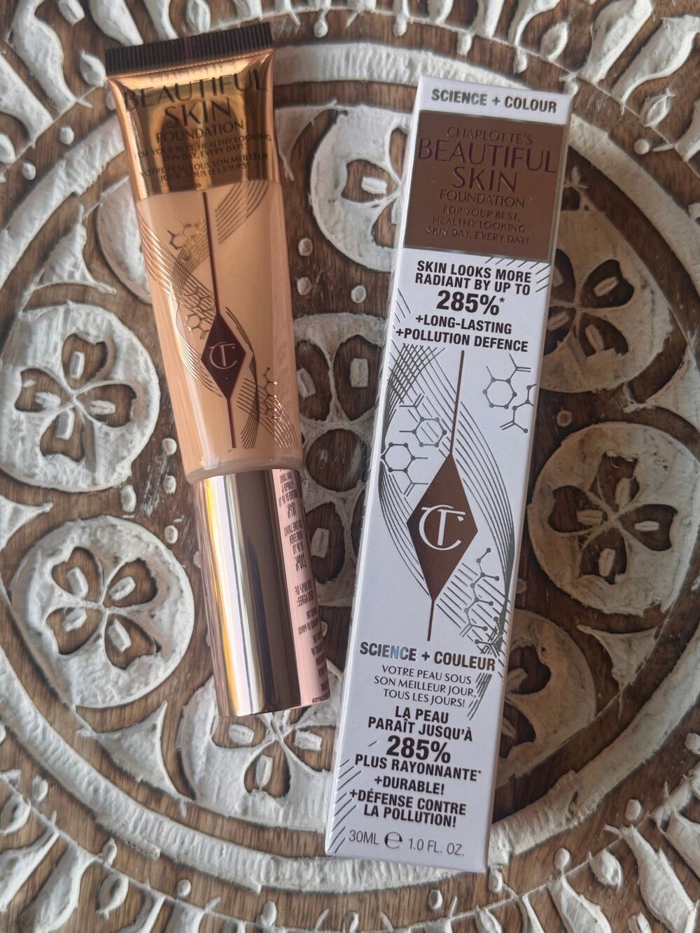 Charlotte Tilbury Beautiful Skin Foundation 30 mL Full Size NIB - Neutral